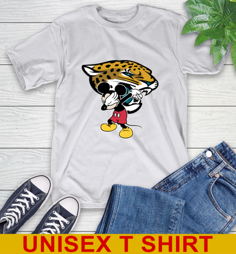 Jacksonville Jaguars NFL Football Dabbing Mickey Disney Sports T-Shirt 12