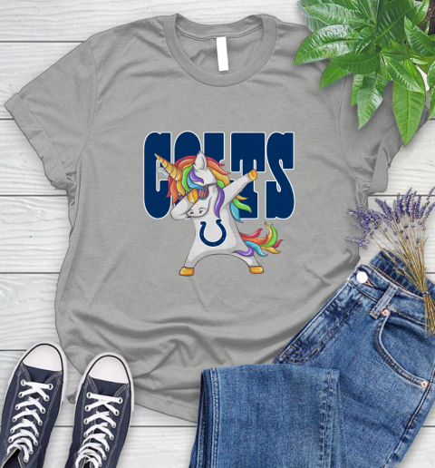 Indianapolis Colts NFL Football Funny Unicorn Dabbing Sports Women's T-Shirt 11 Indianapolis Colts NFL Football Funny Unicorn Dabbing Sports Women's T-Shirt - Image 11