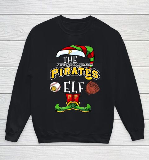 Pittsburgh Pirates Christmas ELF Funny MLB Youth Sweatshirt