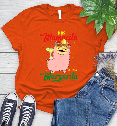 Nurse Shirt This Mamacita needs a Margarita Llama T Shirt Women's T-Shirt 3