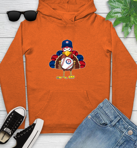 Texas Rangers Turkey thanksgiving Youth Hoodie 5