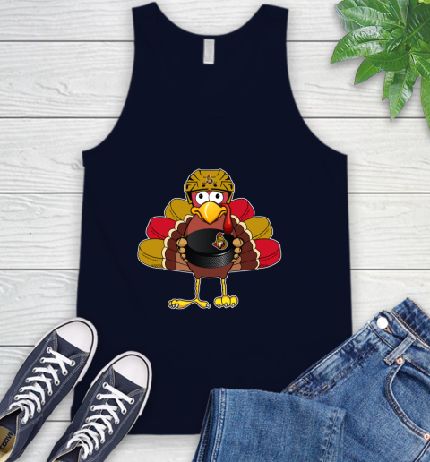 Ottawa Senators Turkey Thanksgiving Day Tank Top 3