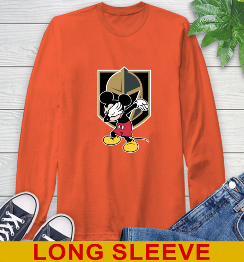 Vegas Golden Knights NHL Hockey Dabbing Mickey Disney Sports Long Sleeve T-Shirt 5