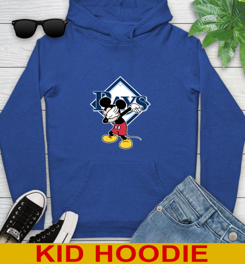 Tampa Bay Rays MLB Baseball Dabbing Mickey Disney Sports Youth Hoodie 10