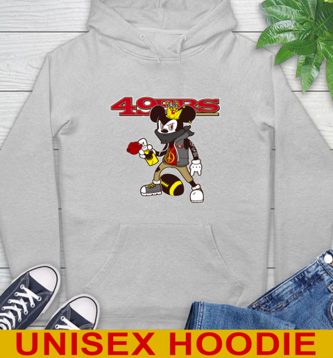 San Francisco 49ers NFL Football Mickey Peace Sign Sports Hoodie 6
