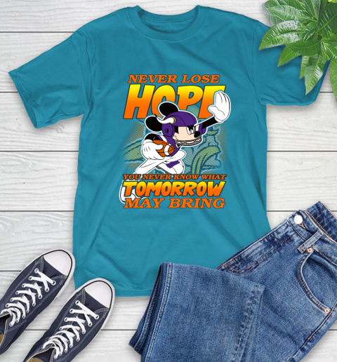Minnesota Vikings NFL Football Mickey Disney Never Lose Hope T-Shirt 9