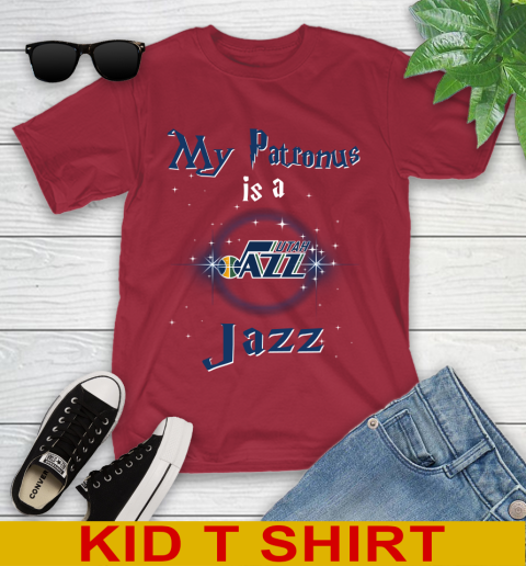 NBA Basketball Harry Potter My Patronus Is A Utah Jazz Youth T-Shirt 12