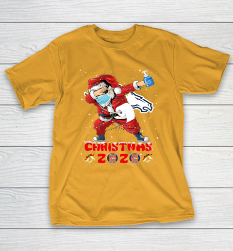 Denver Broncos Funny Santa Claus Dabbing Christmas 2020 NFL T-Shirt 2