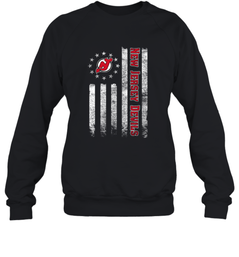 NHL American Flag Hockey Sports New Jersey Devils Sweatshirt