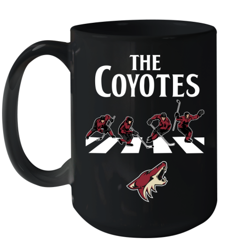 NHL Hockey Arizona Coyotes The Beatles Rock Band Shirt Ceramic Mug 15oz