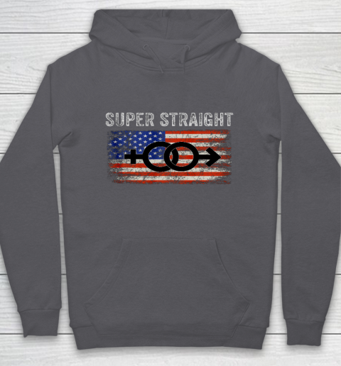 Vintage Us Flag Gender Identity Super Straight Identity Hoodie 4
