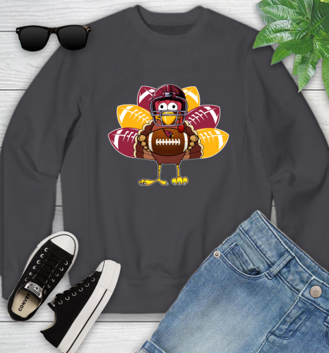 Arizona Cardinals Turkey Thanksgiving Day Youth Sweatshirt 6