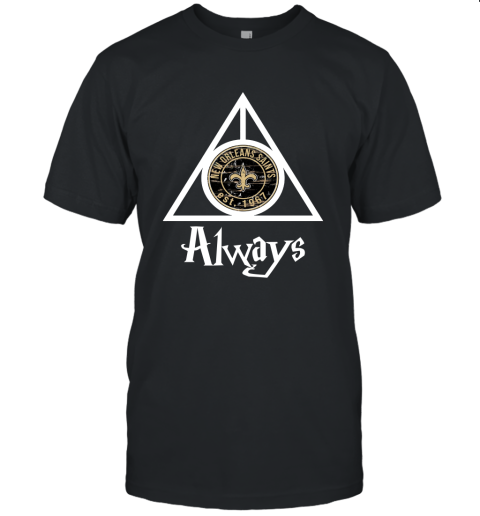 Always Love The New Orleans Saints x Harry Potter Mashup Unisex Jersey Tee