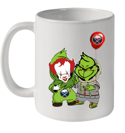 Buffalo Sabres Baby Pennywise Grinch Christmas NHL Hockey Ceramic Mug 11oz