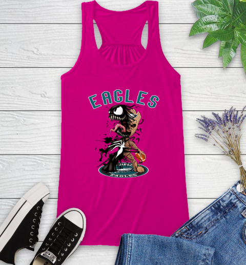 NFL Philadelphia Eagles Football Venom Groot Guardians Of The Galaxy Racerback Tank 8
