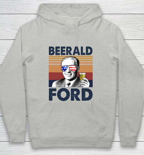 Beerald Ford Drink Independence Day The 4th Of July Shirt Youth Hoodie