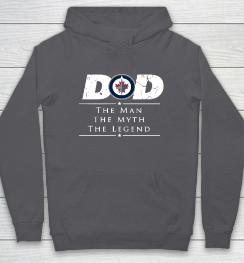 Winnipeg Jets NHL Ice Hockey Dad The Man The Myth The Legend Hoodie 4
