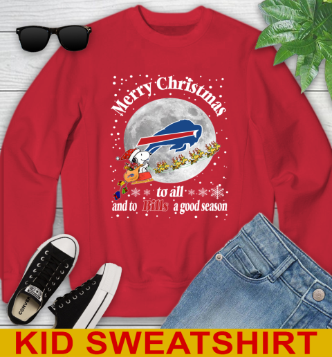 Buffalo Bills Merry Christmas To All And To Bills A Good Season NFL Football Sports Youth Sweatshirt 7