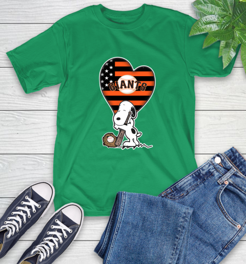 San Francisco Giants MLB Baseball The Peanuts Movie Adorable Snoopy T-Shirt 7