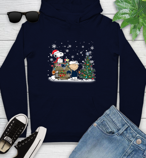 NFL New England Patriots Snoopy Charlie Brown Christmas Football Super Bowl Sports Youth Hoodie 3