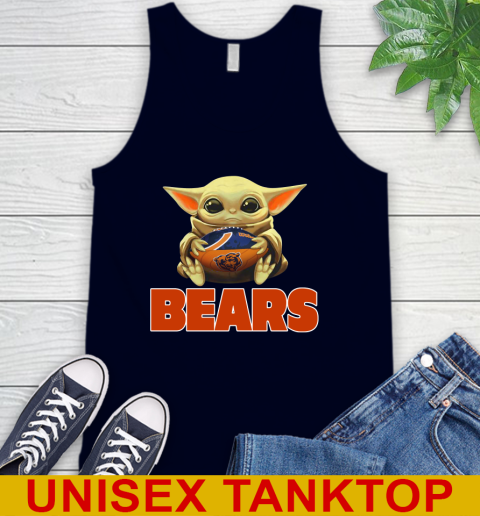 NFL Football Chicago Bears Baby Yoda Star Wars Shirt Tank Top 3