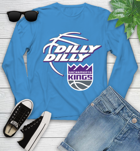 NBA Sacramento Kings Dilly Dilly Basketball Sports Youth Long Sleeve 7