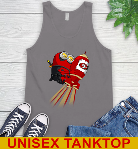 NFL Football San Francisco 49ers Deadpool Minion Marvel Shirt Tank Top 6