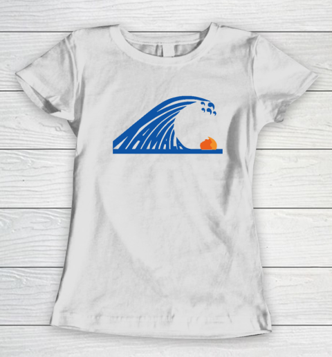 Blue Wave For Kamala Harris Trump Funny Women's T-Shirt