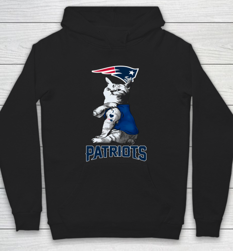 NFL Football My Cat Loves New England Patriots Hoodie