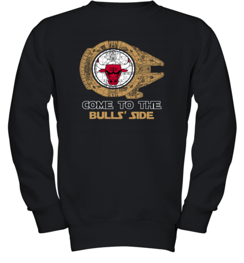 NBA Come To The Chicago Bulls Side Star Wars Basketball Sports Youth Sweatshirt