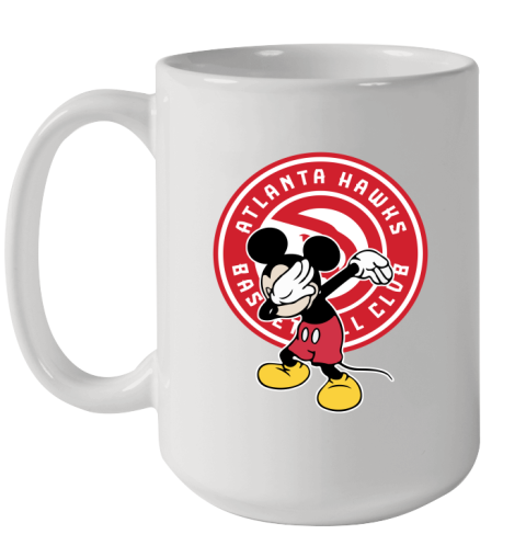 Atlanta Hawks NBA Basketball Dabbing Mickey Disney Sports Ceramic Mug 15oz