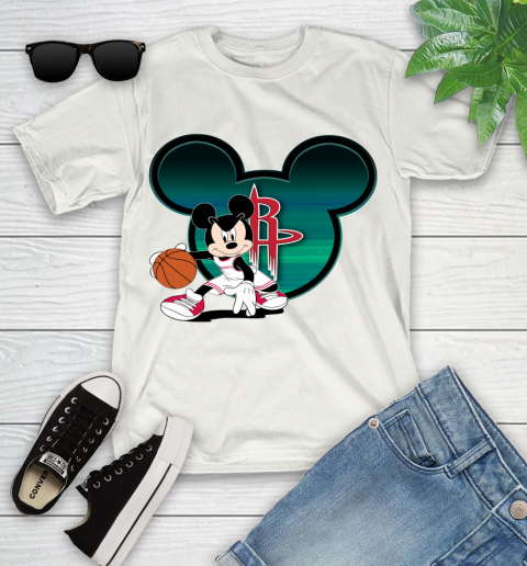 NBA Houston Rockets Mickey Mouse Disney Basketball Youth T-Shirt