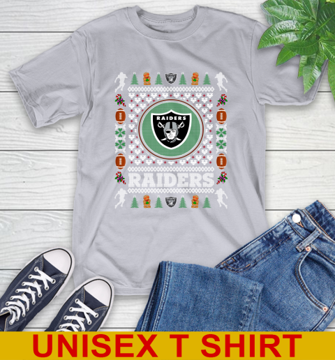 Oakland Raiders Merry Christmas NFL Football Loyal Fan T-Shirt 5