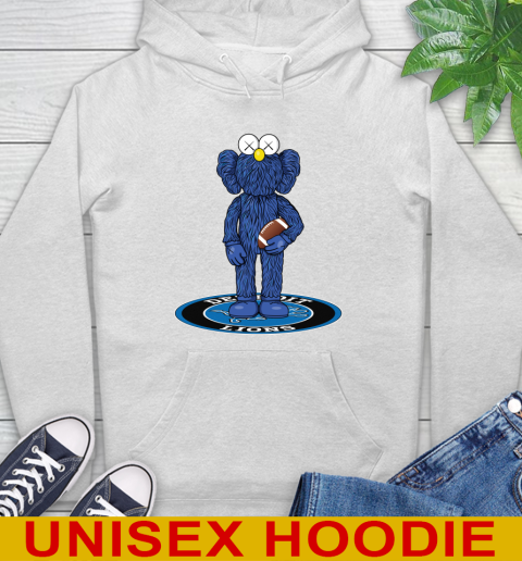 NFL Football Detroit Lions Kaws Bff Blue Figure Shirt Hoodie