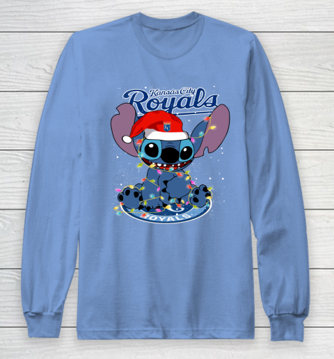 Kansas City Royals MLB noel stitch Baseball Christmas Long Sleeve T-Shirt 8