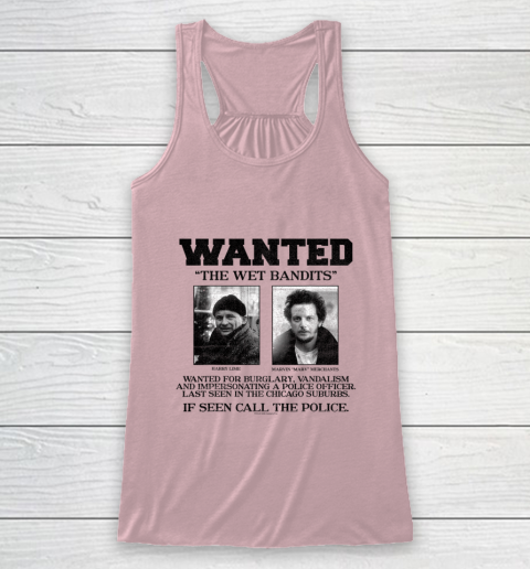 Home Alone Wanted The Wet Bandits Racerback Tank 5