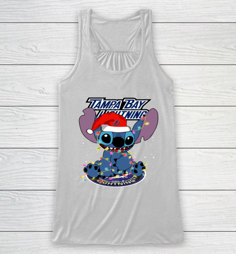Tampa Bay Lightning NHL Hockey noel stitch Christmas Racerback Tank