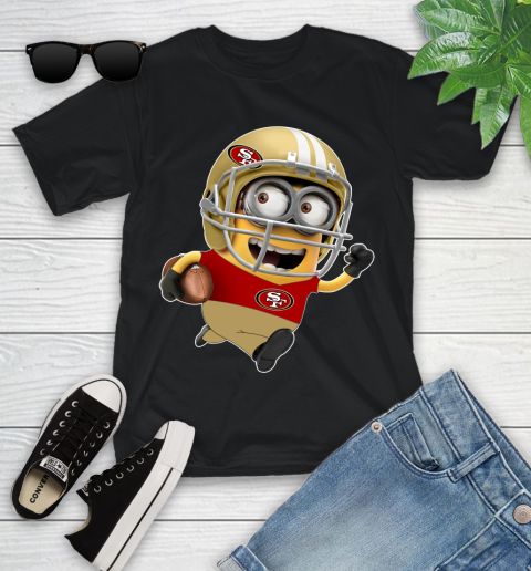 NFL San Francisco 49ers Minions Disney Football Sports Youth T-Shirt 2