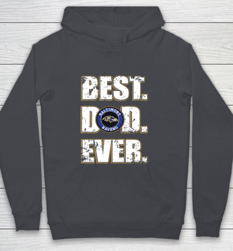 NFL Baltimore Ravens Football Best Dad Ever Family Shirt Youth Hoodie 5