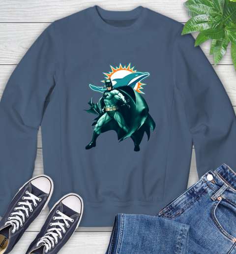 NFL Batman Football Sports Miami Dolphins Sweatshirt 7