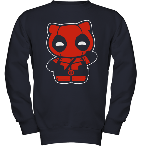 yuds hi yukio marvel deadpool hello kitty shirts youth sweatshirt 47 front navy