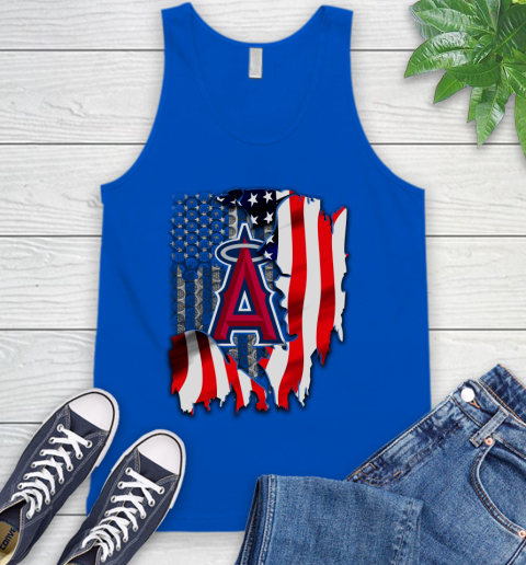 Los Angeles Angels MLB Baseball American Flag Tank Top 4