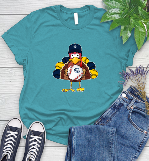 Tampa Bay Rays Turkey thanksgiving Women's T-Shirt 12