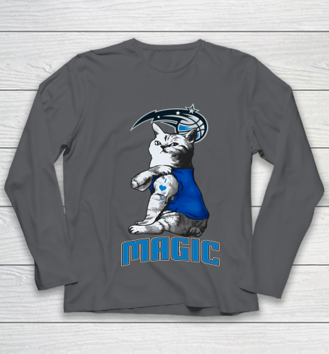 NBA Basketball My Cat Loves Orlando Magic Youth Long Sleeve 6