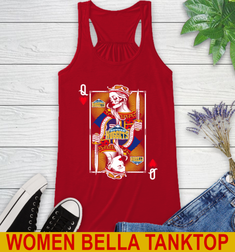 NBA Basketball Denver Nuggets The Queen Of Hearts Card Shirt Racerback Tank 4