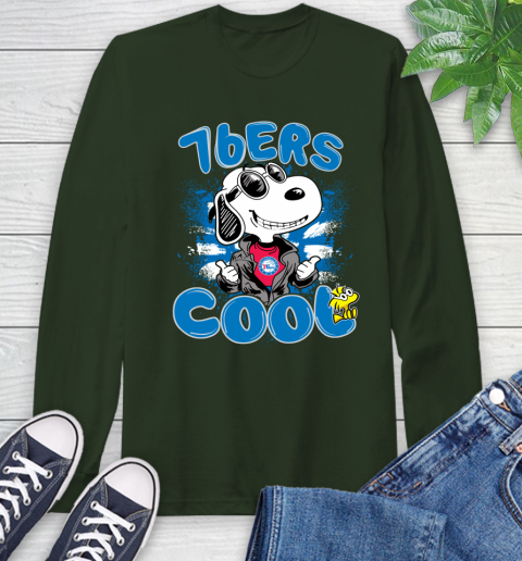 NBA Basketball Philadelphia 76ers Cool Snoopy Shirt Long Sleeve T-Shirt 6