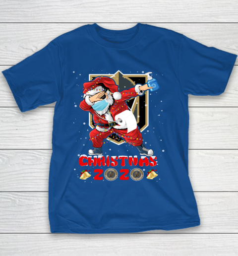 Vegas Golden Knights Funny Santa Claus Dabbing Christmas 2020 NHL Youth T-Shirt 6