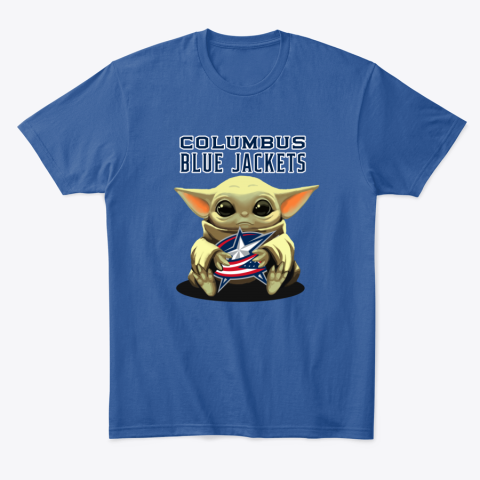 mo3u baby yoda hugs the columbus blue jackets classic t shirt 2 front royal