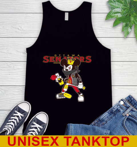 Ottawa Senators NHL Hockey Mickey Peace Sign Sports Tank Top 2