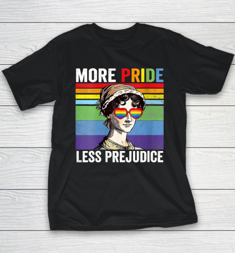 More Pride Less Prejudice Pride Month Funny Youth T-Shirt